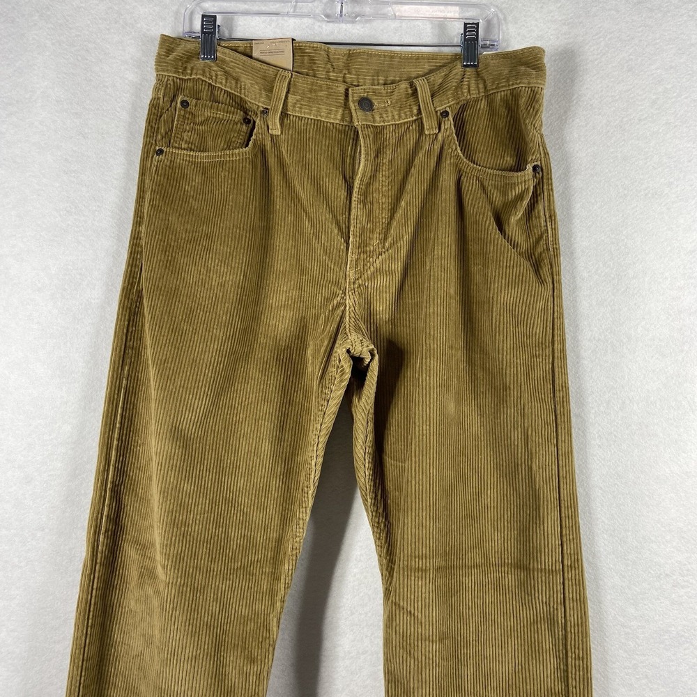 Levi's  Pants Women's 33x30 Brown Corduroy Mid Rise‎ Straight Leg New - Picture 2 of 12